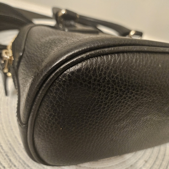 Gucci Small Dome Crossbody Bag Black Pebbled Leather - Picture 11 of 16